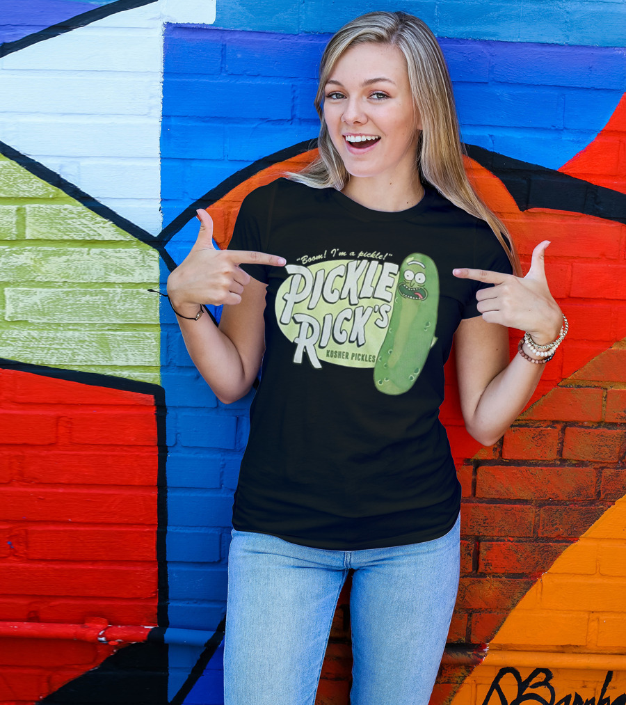 Rick And Morty Boom I'm A Pickle Pickle Rick's Kosher Pickles T-Shirt