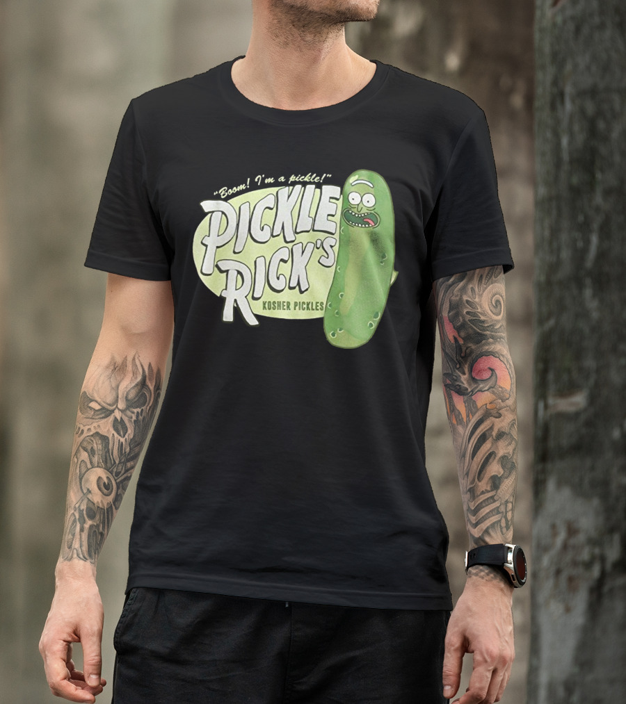 Rick And Morty Boom I'm A Pickle Pickle Rick's Kosher Pickles T-Shirt