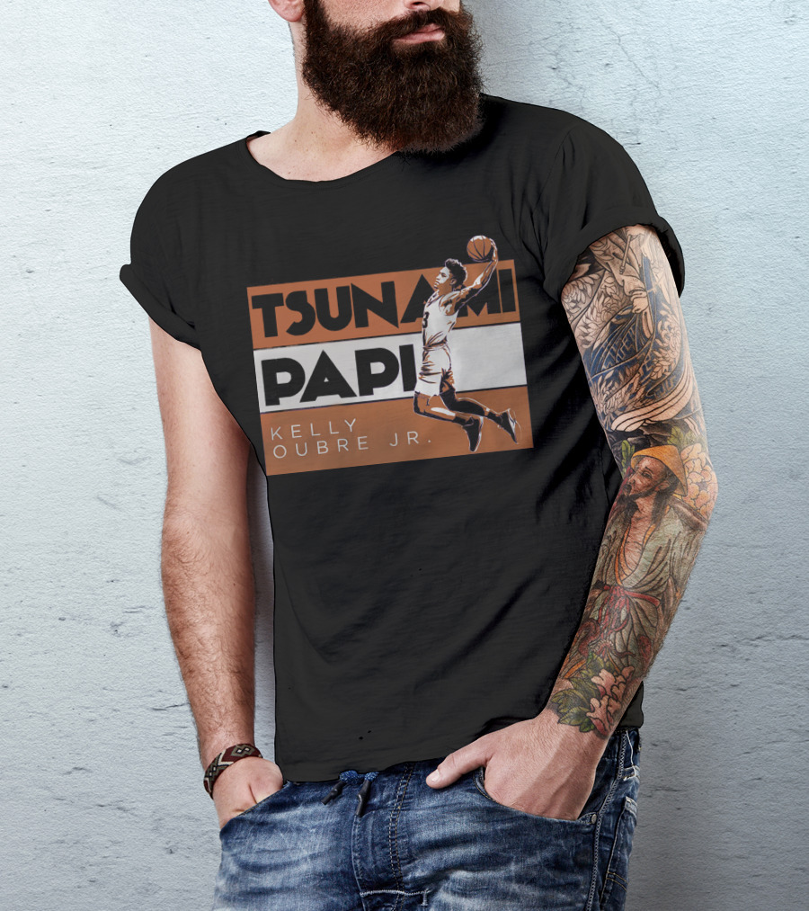 Tsunami Papi Kelly Oubre JR Basketball Dunk T-Shirt