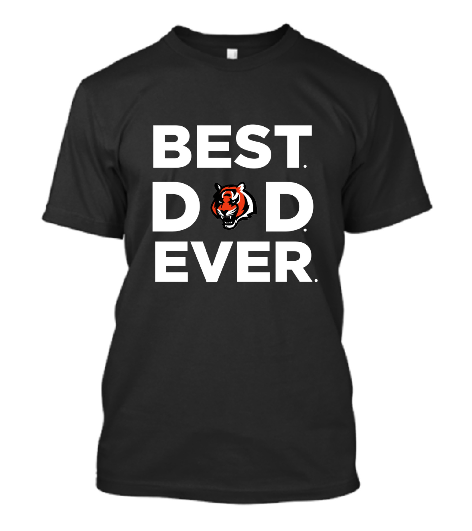 Best Dad Ever Cincinnati Bengals Tiger T-Shirt
