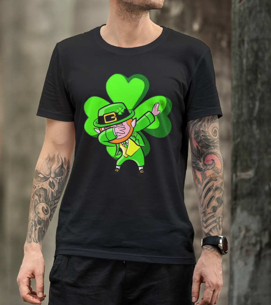 Leprechaun Dab Dance Shamrock St Patrick's Day Luck Ireland T-Shirt