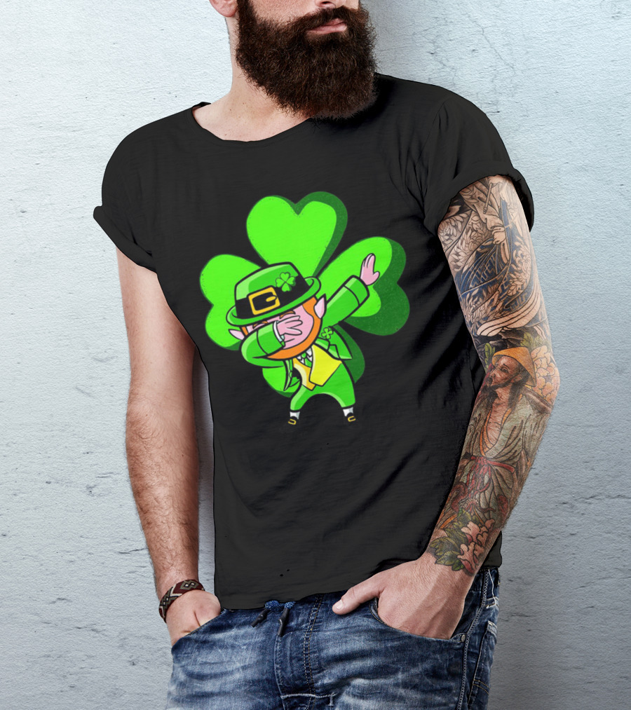 Leprechaun Dab Dance Shamrock St Patrick's Day Luck Ireland T-Shirt