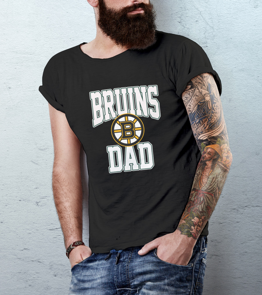 Boston Bruins Dad Fan Gear T-Shirt