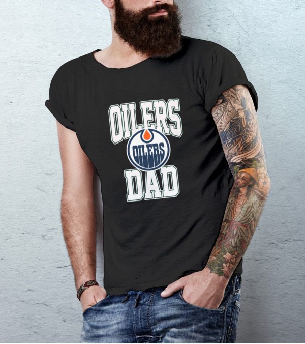 Edmonton Oilers Dad Hockey Fan Pride With Iconic Team T-Shirt