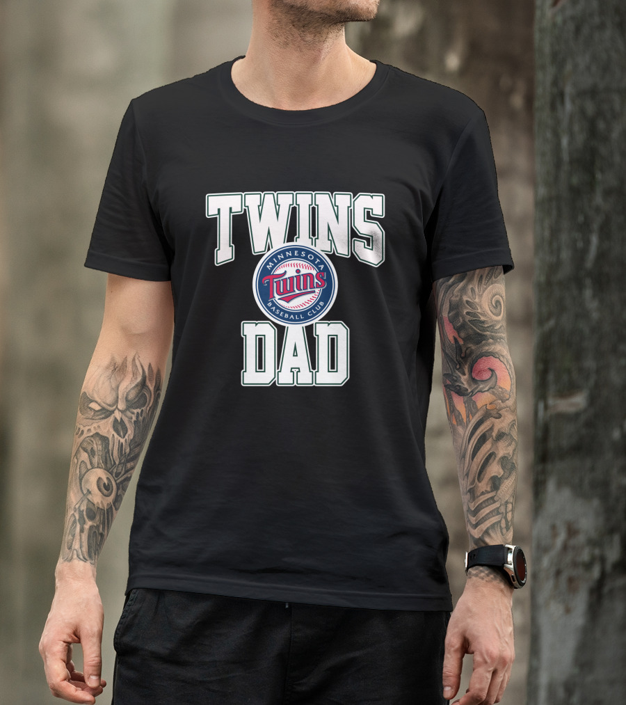 Minnesota Twins Baseball Club Twins Dad T-Shirt