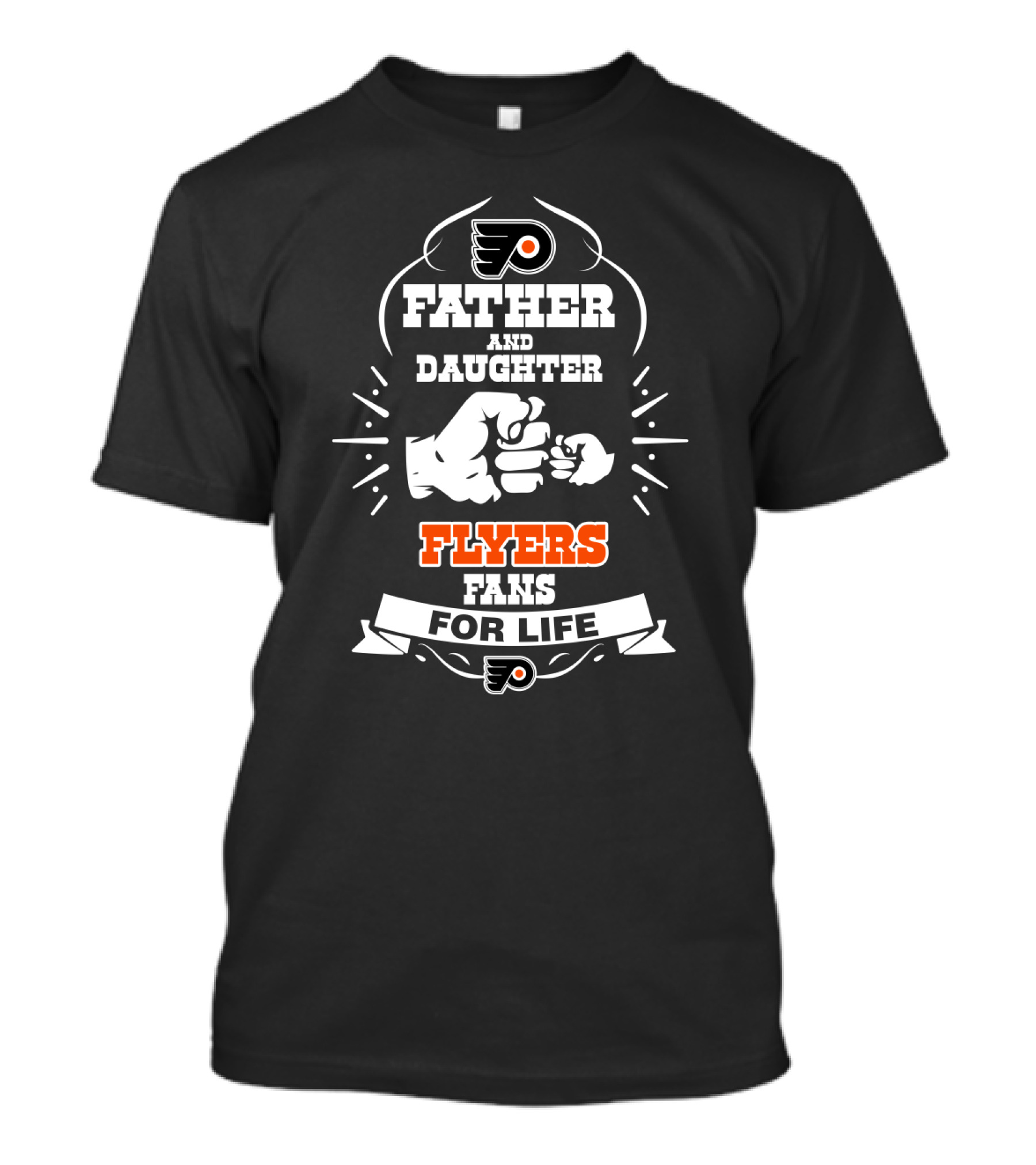Father And Daughter Flyers Fans For Life Philadelphia Flyers T-Shirt