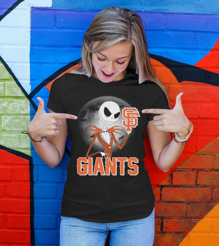 Jack Skellington San Francisco Giants Halloween T-Shirt