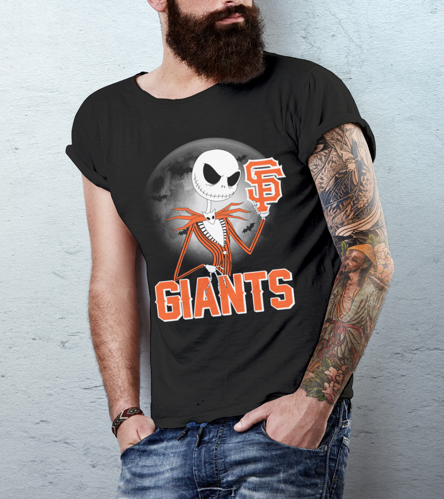 Jack Skellington San Francisco Giants Halloween T-Shirt