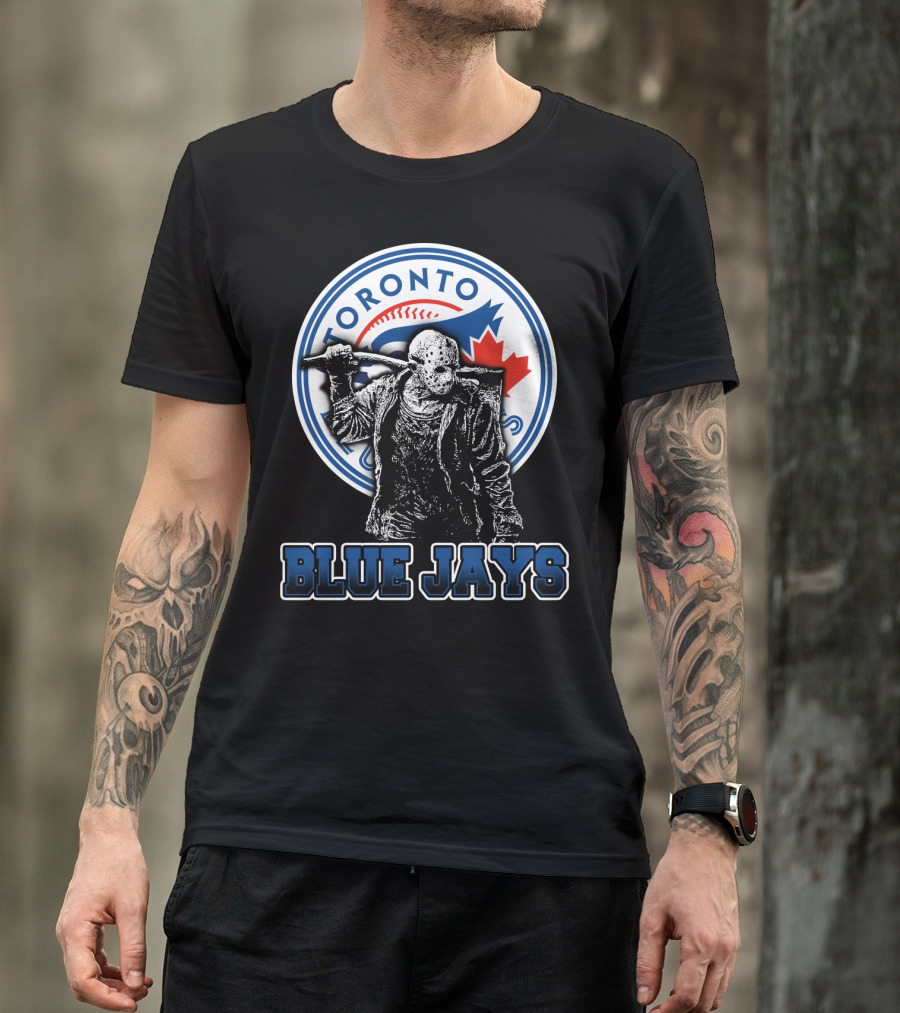 Jason Voorhees Toronto Blue Jays Crossover With Iconic T-Shirt