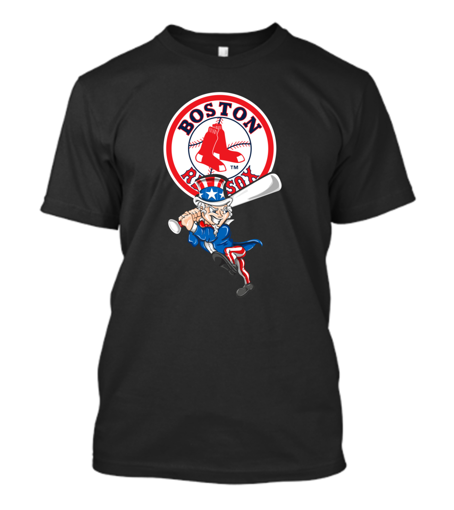 Boston Red Sox Uncle Sam 4th Of July Baseball T-Shirt