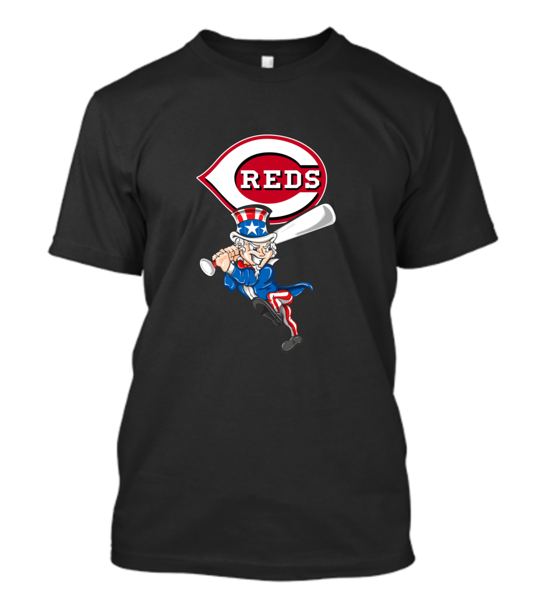 Cincinnati Reds Uncle Sam Baseball 4th Of July T-Shirt