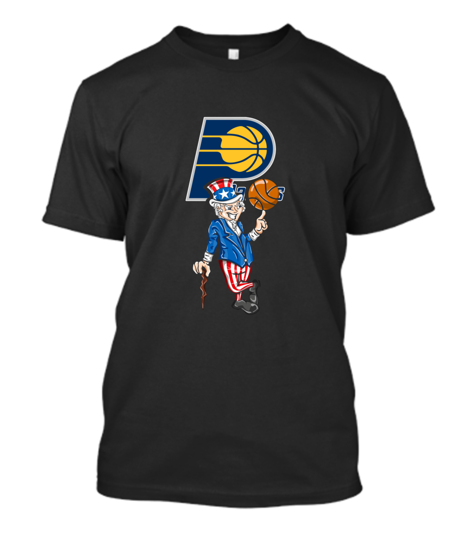 Indiana Pacers Uncle Sam 4th July Basketball T-Shirt