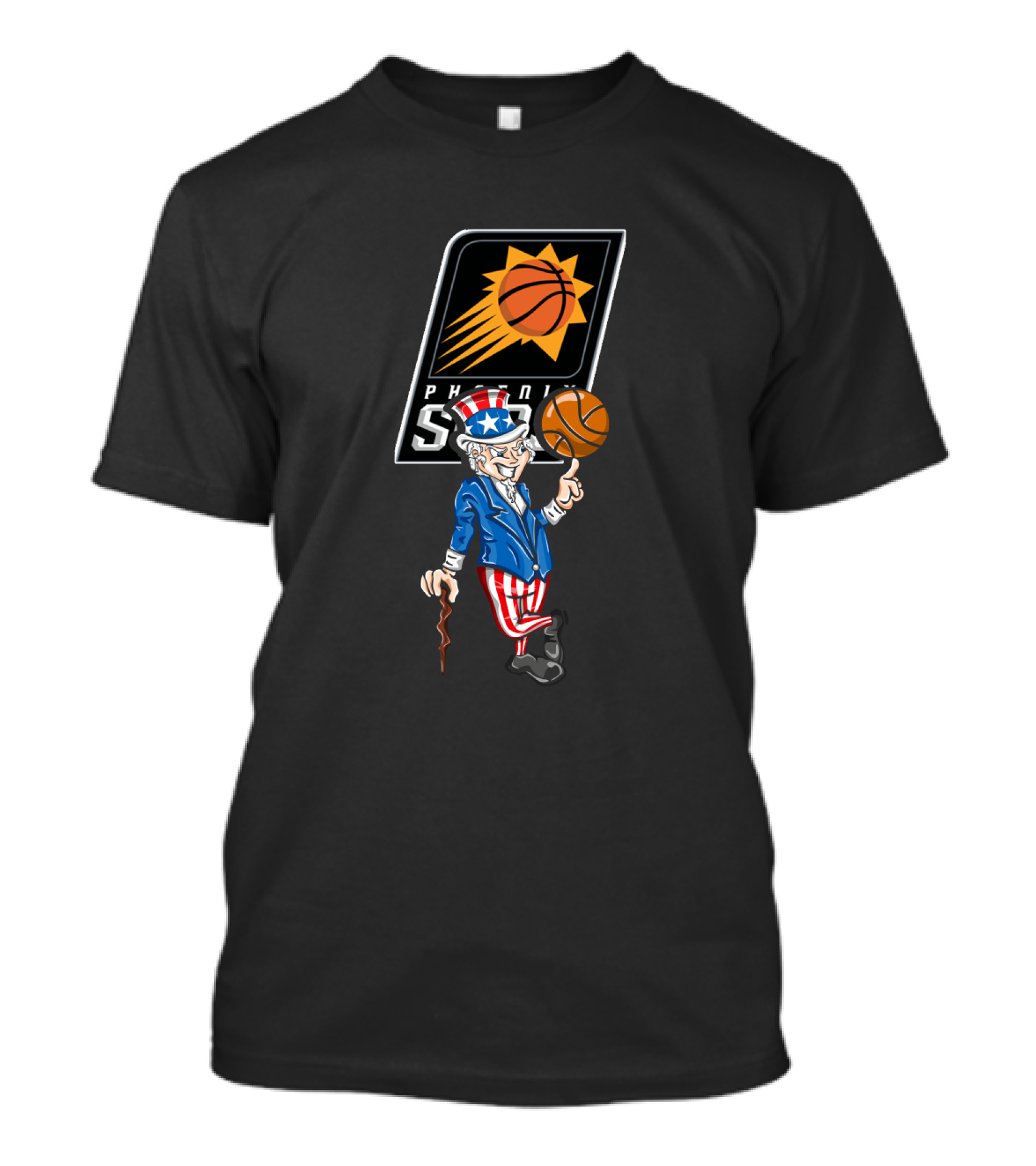Phoenix Suns Uncle Sam 4th July Basketball T-Shirt
