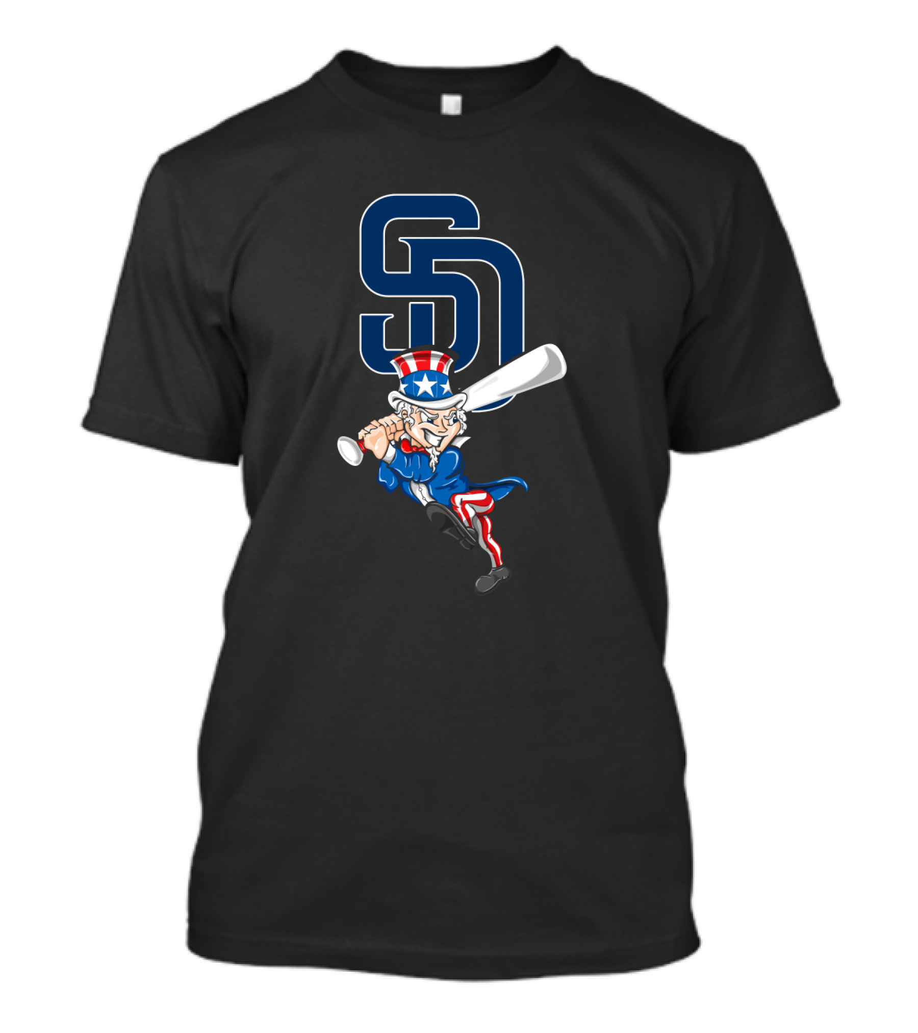 San Diego Padres Uncle Sam Baseball 4th July T-Shirt