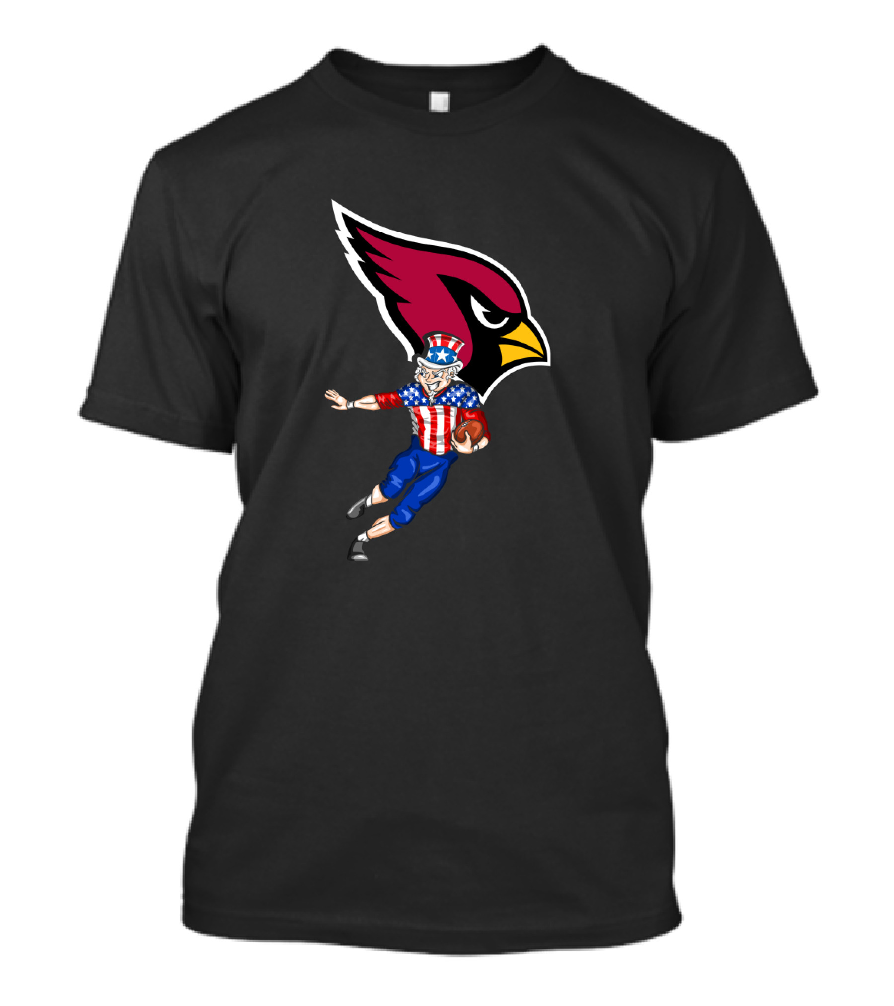 Arizona Cardinals Uncle Sam 4th July Football Celebration Fan Gear T-Shirt