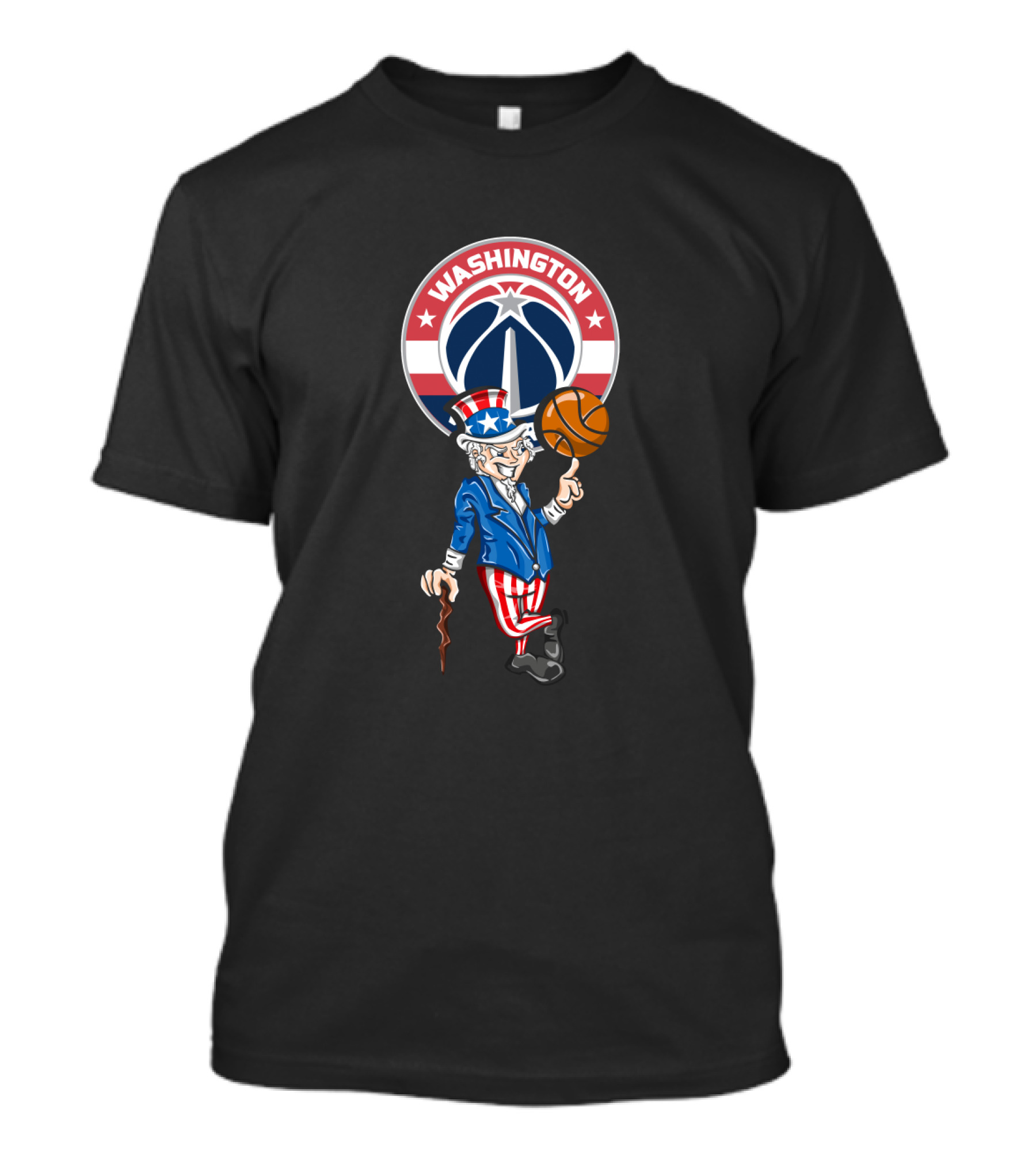 Washington Wizards Uncle Sam Basketball 4th July T-Shirt