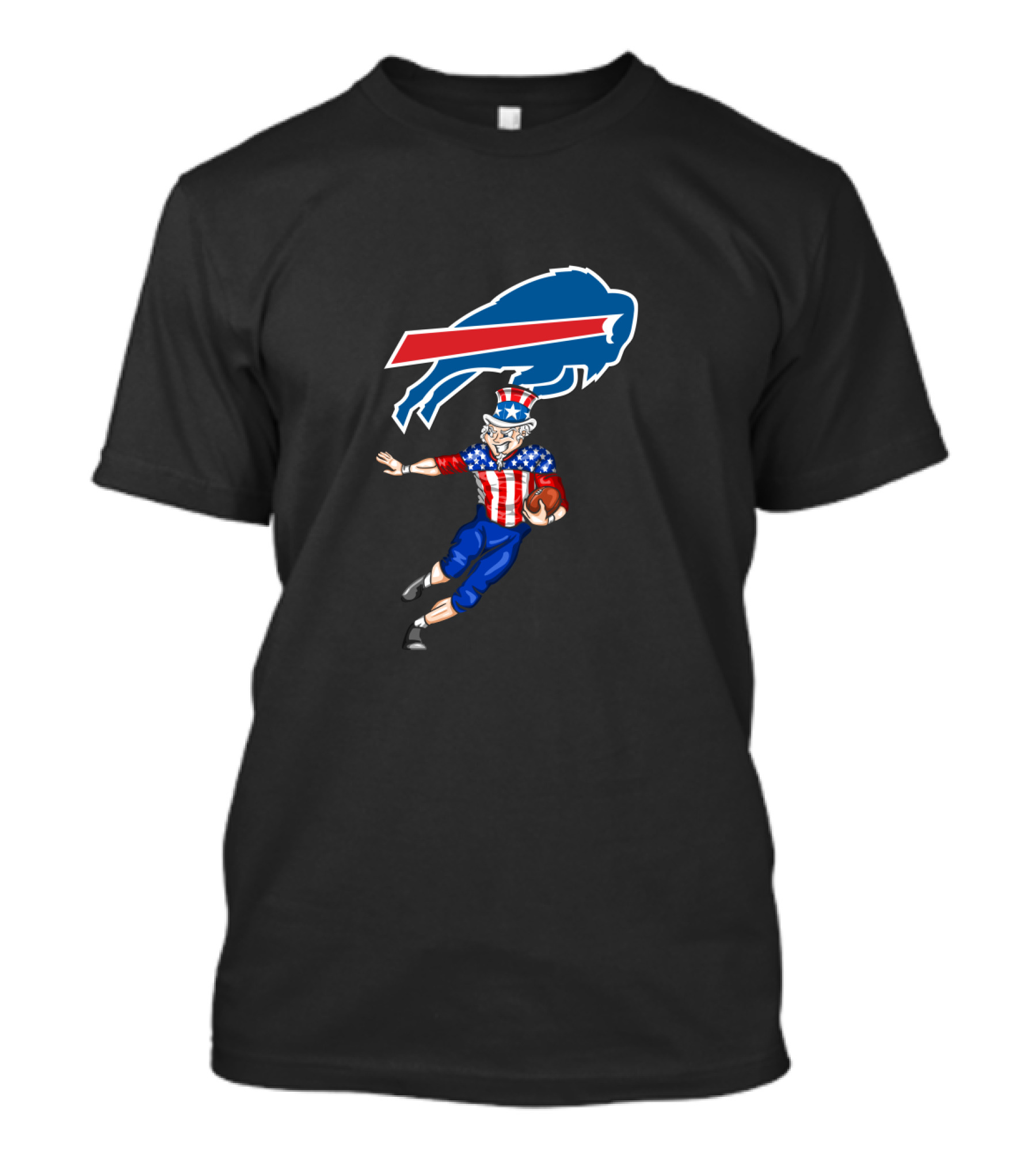 Buffalo Bills Uncle Sam 4th Of July Football T-Shirt
