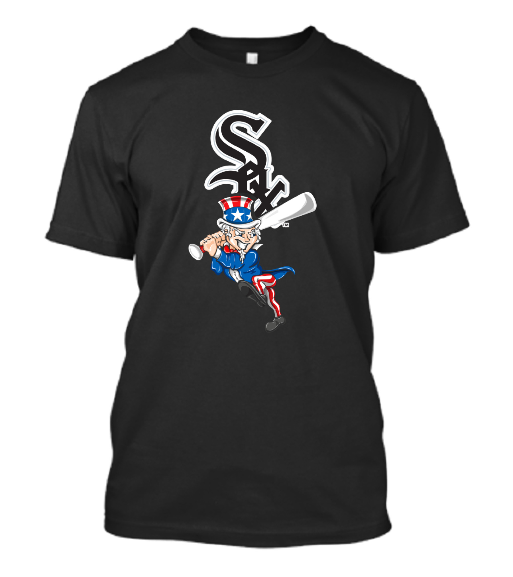 Chicago White Sox Uncle Sam Batting 4th Of July Baseball T-Shirt