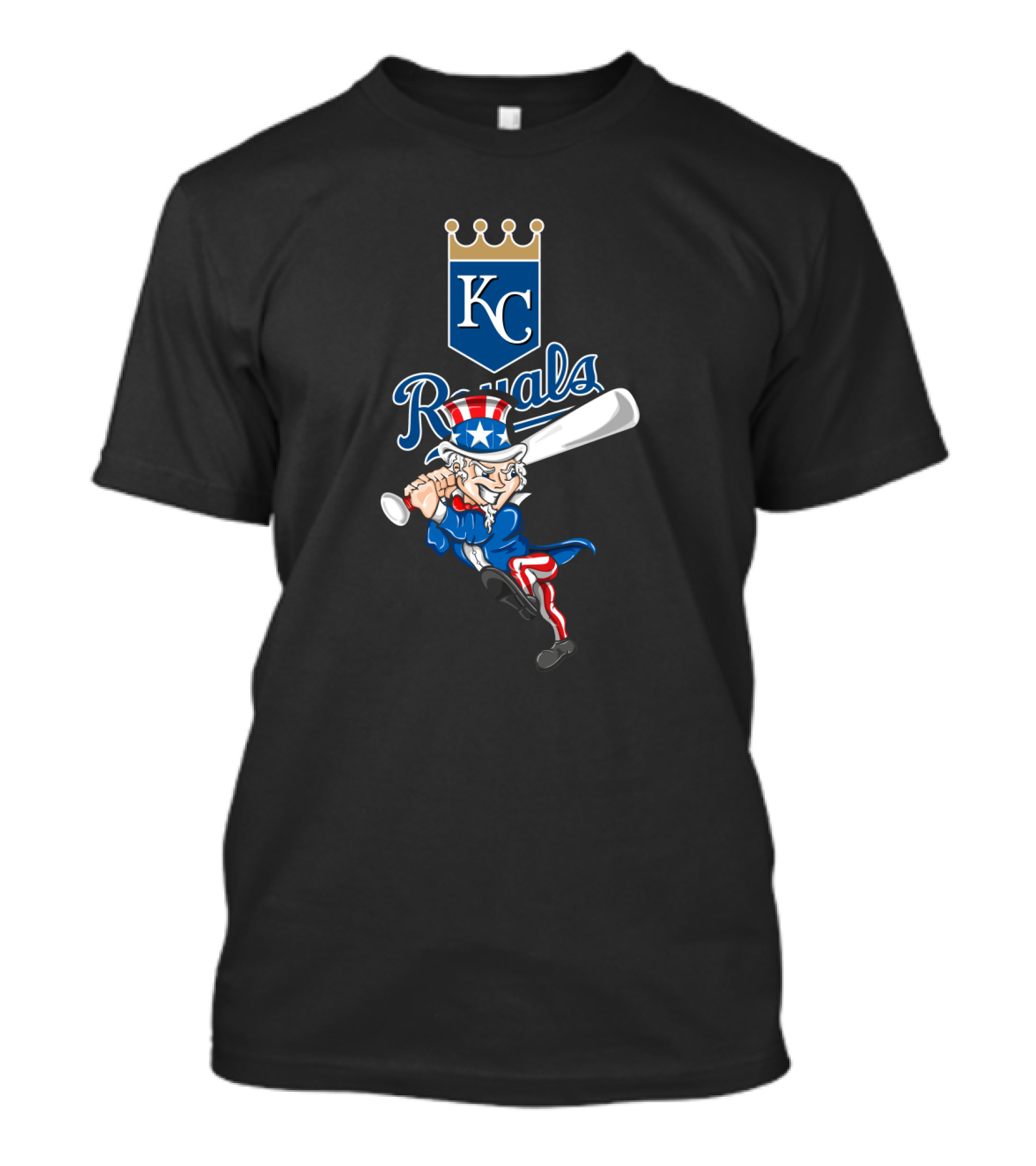 Kansas City Royals Uncle Sam Baseball 4th July T-Shirt