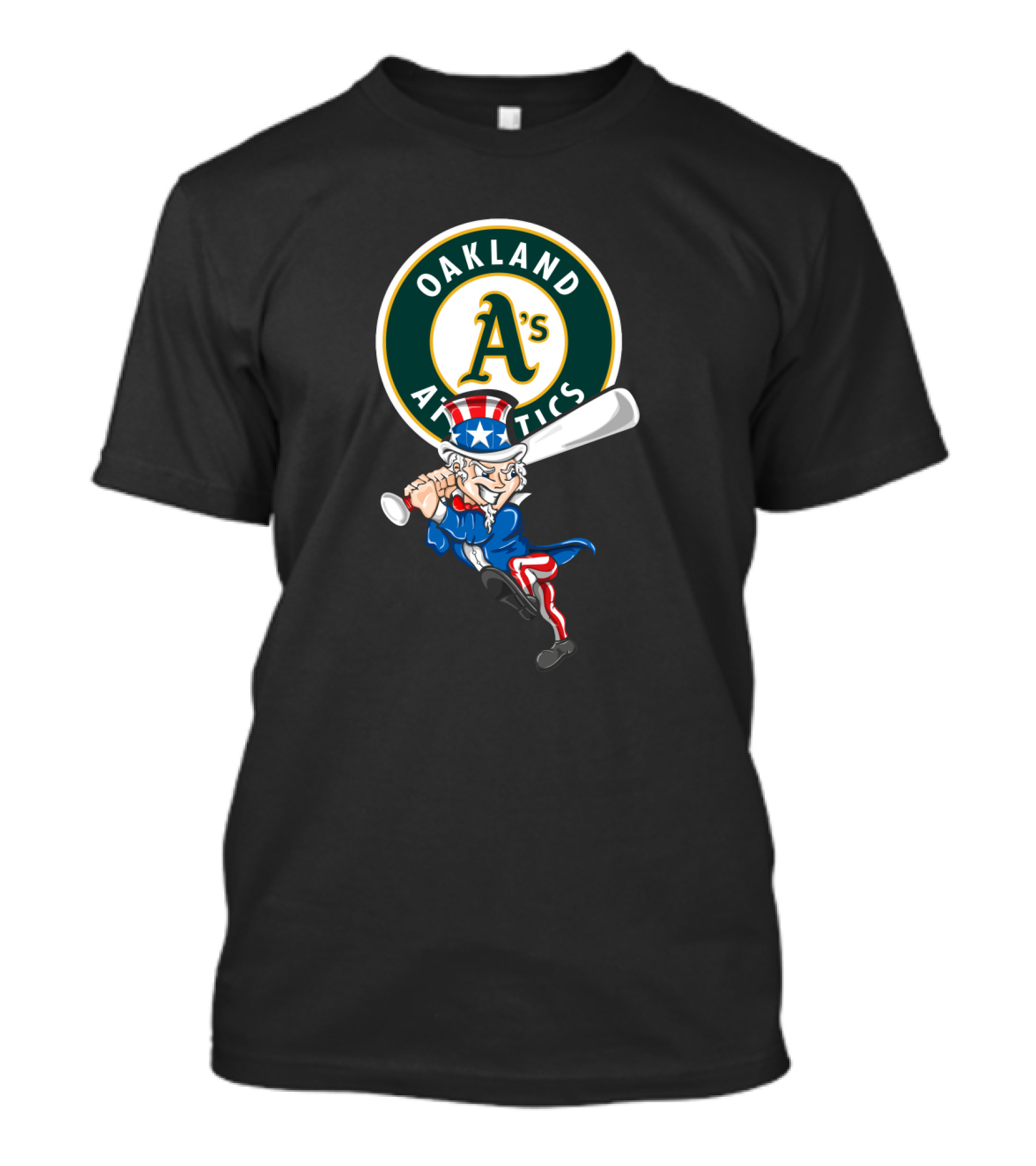 Oakland Athletics Uncle Sam Baseball 4th July Patriotic T-Shirt
