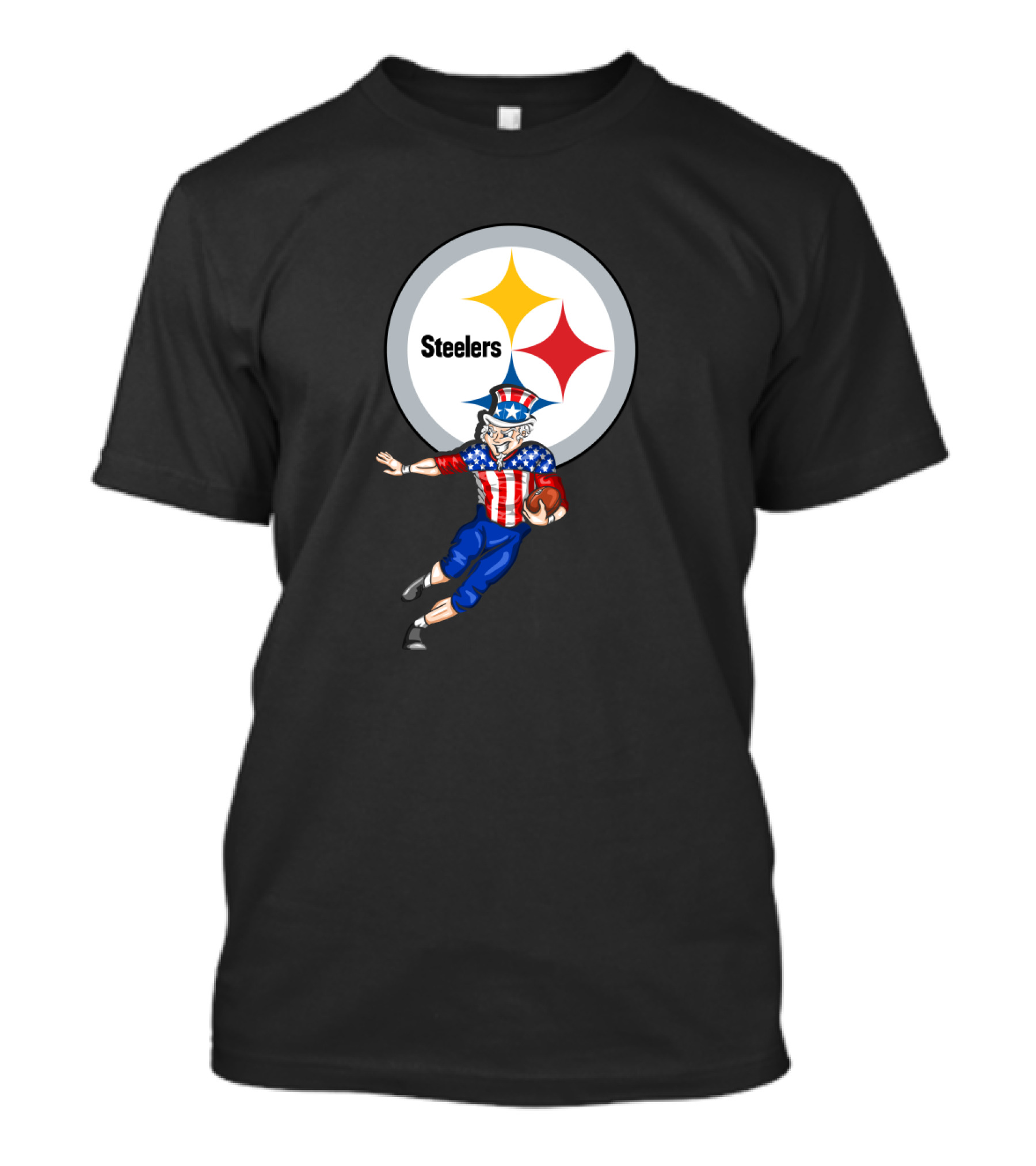 Pittsburgh Steelers Uncle Sam 4th July Football T-Shirt