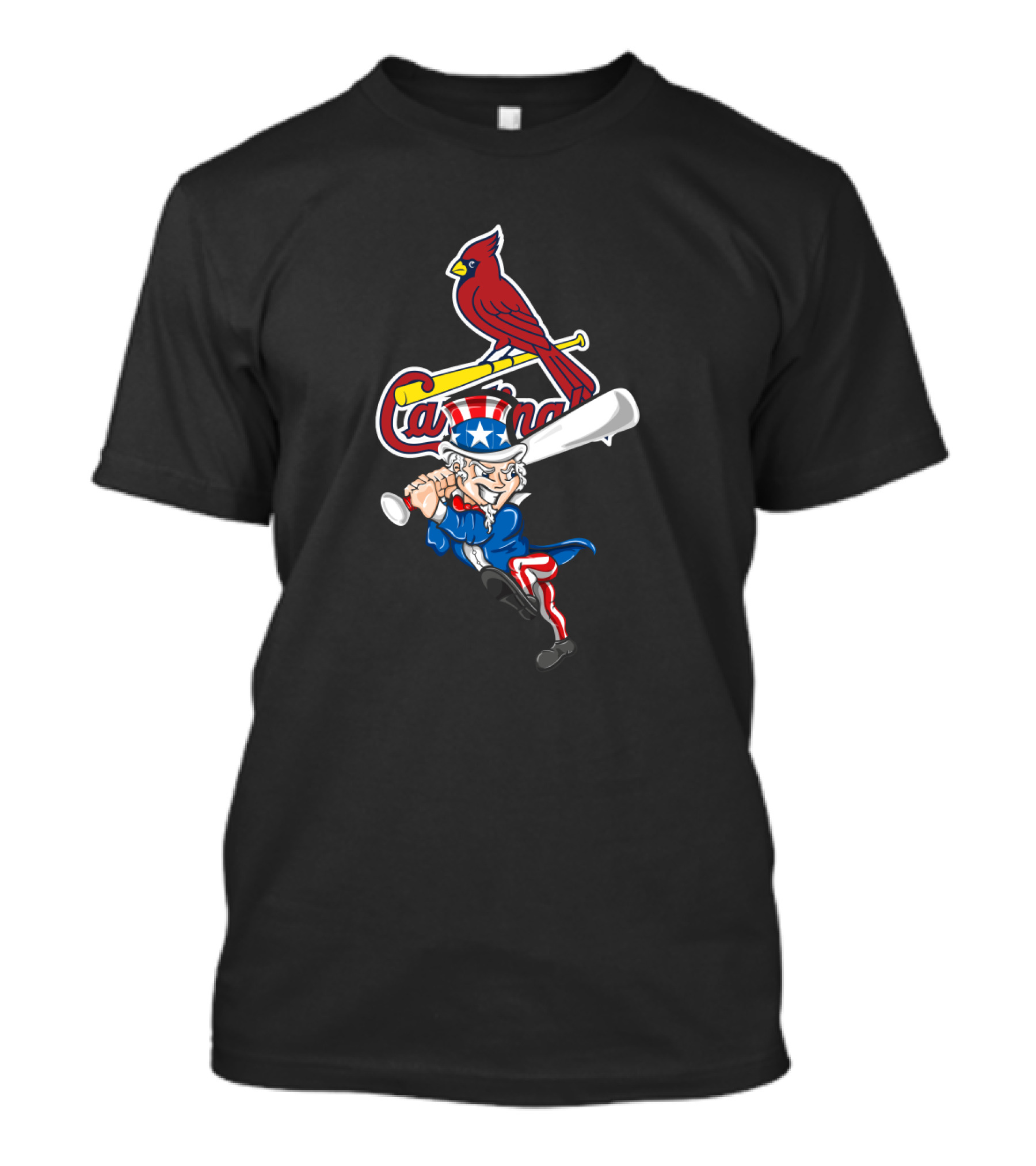 St. Louis Cardinals Uncle Sam 4th Of July Baseball T-Shirt
