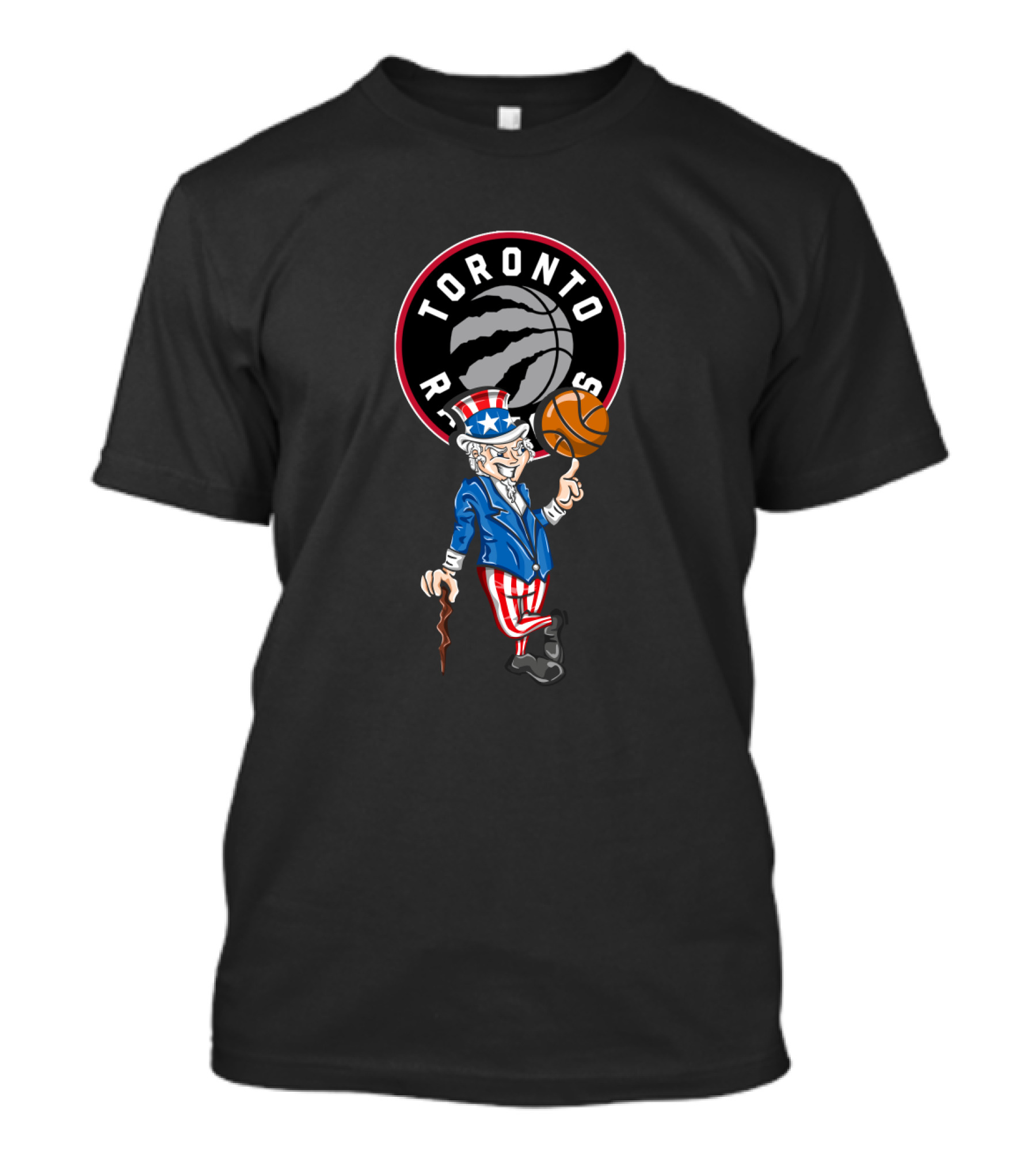 Toronto Raptors Uncle Sam 4th July Basketball T-Shirt