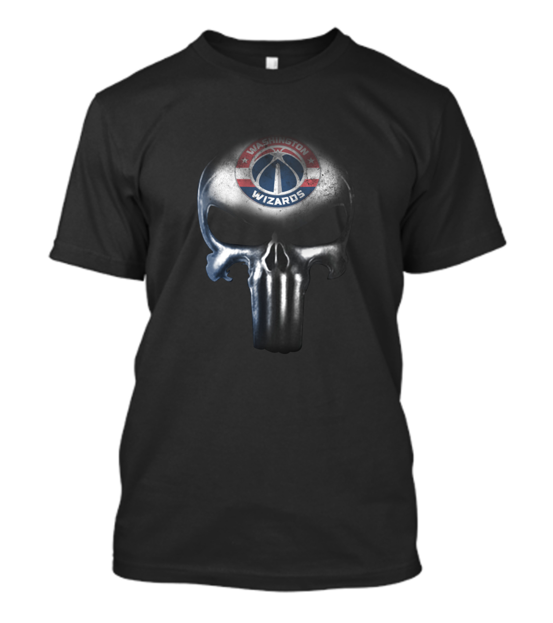 Washington Wizards Fans Punisher Skull T-Shirt