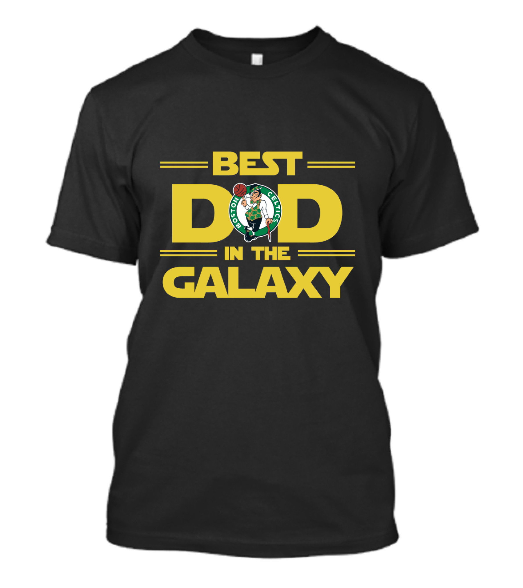 Best Dad In The Galaxy Boston Celtics T-Shirt