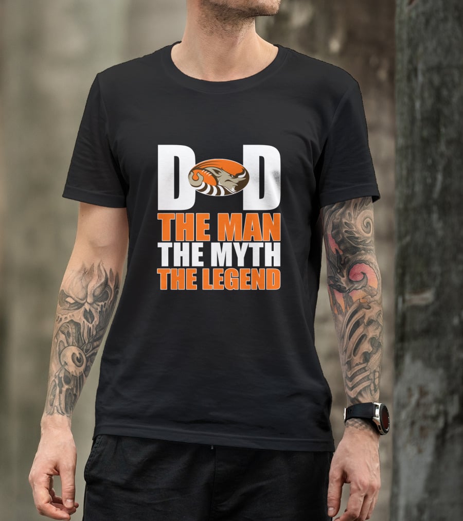 Cleveland Browns Dad The Man The Myth The Legend Football Theme T-Shirt