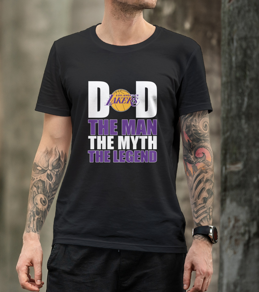 Los Angeles Lakers Dad The Man The Myth The Legend T-Shirt