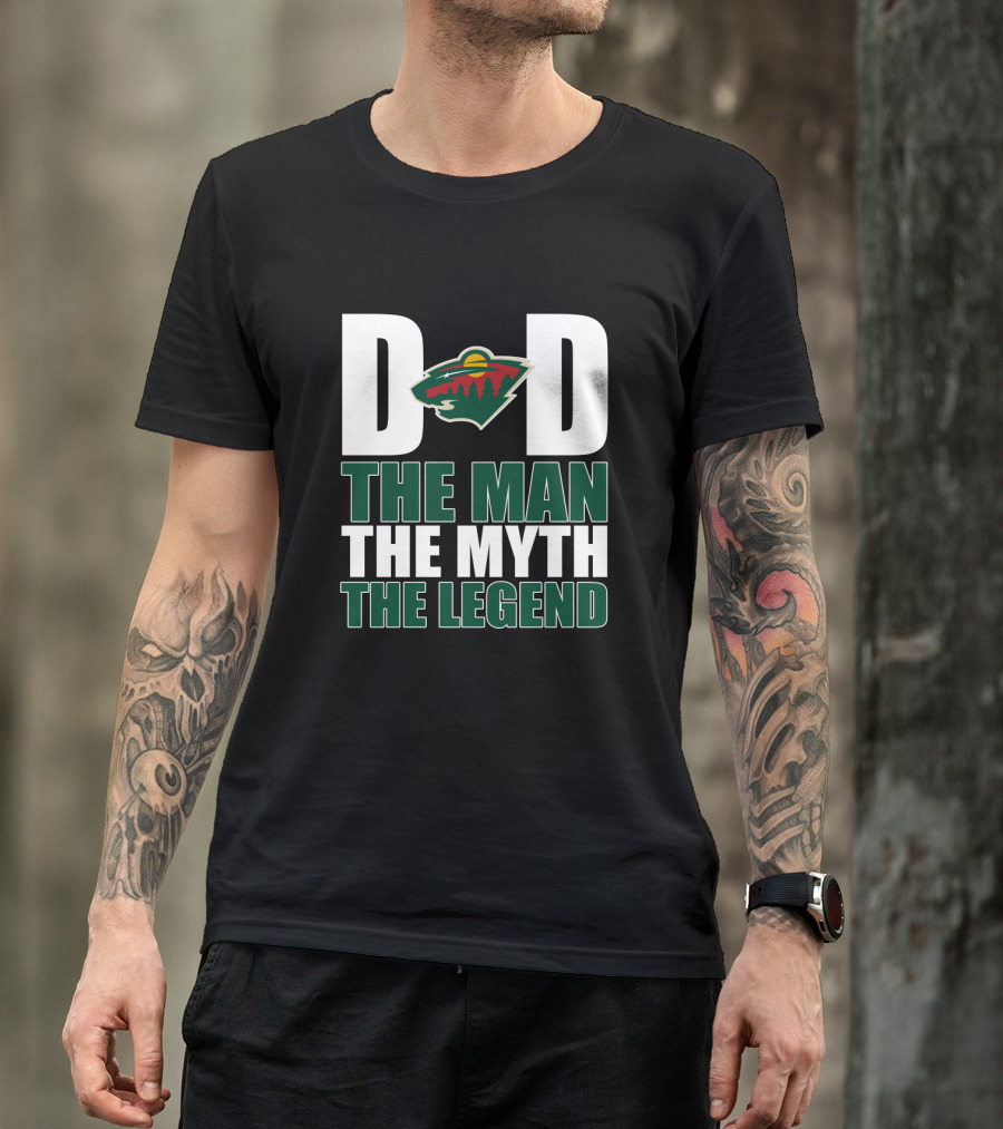 Minnesota Wild Dad The Man The Myth The Legend T-Shirt