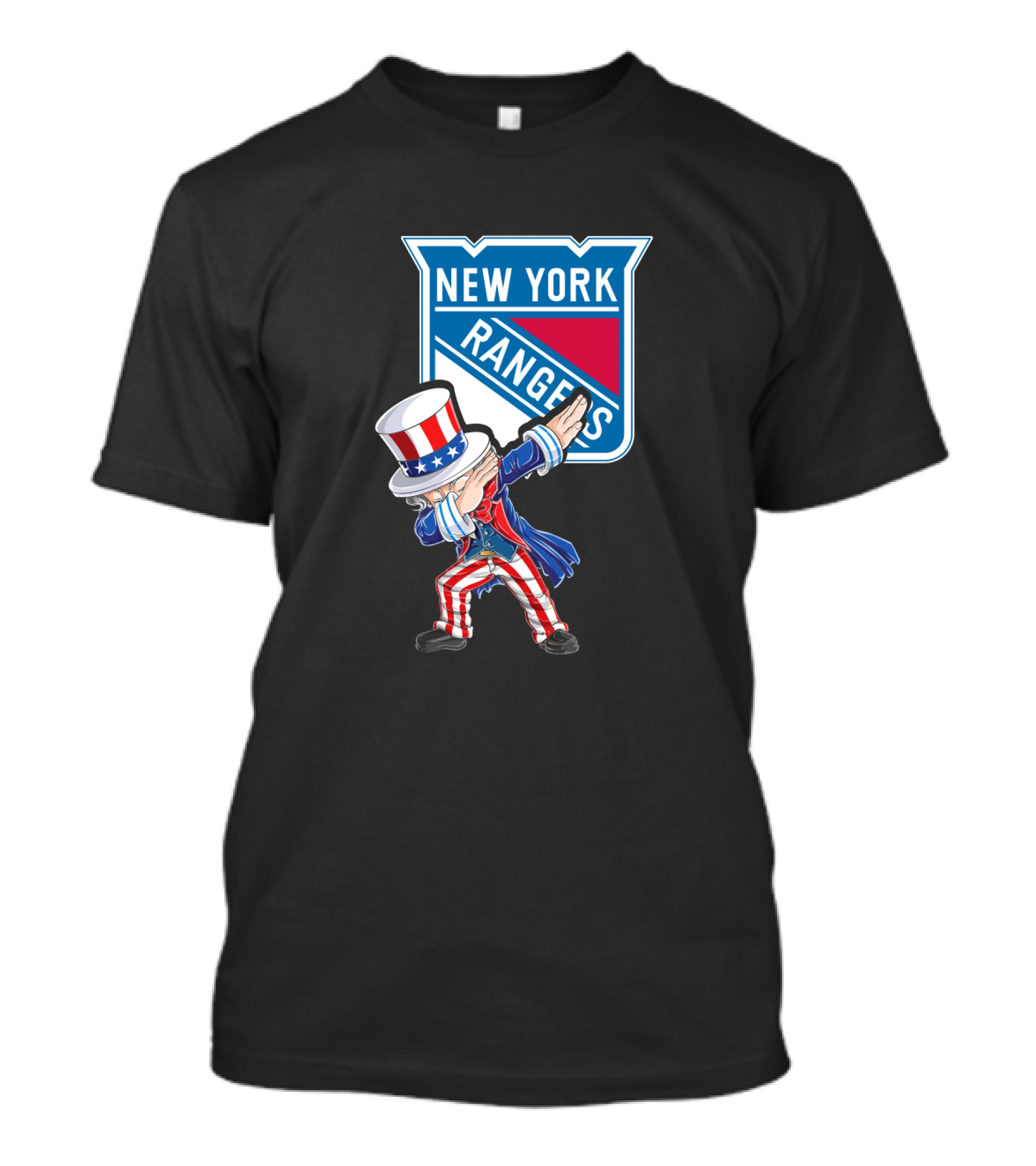 Uncle Sam Dabbing New York Rangers 4th July T-Shirt