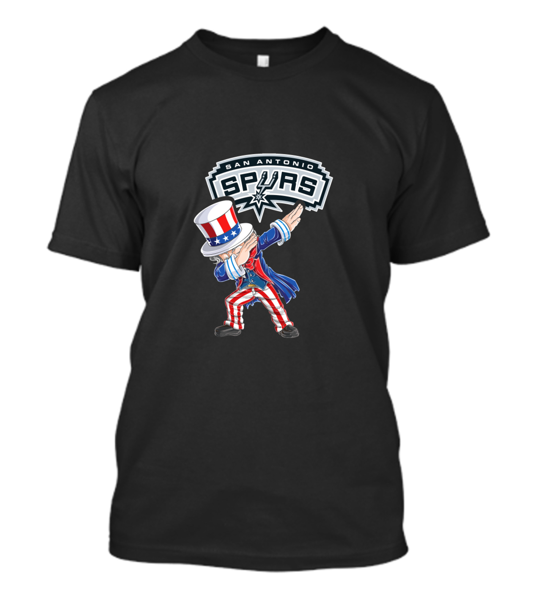 San Antonio Spurs Uncle Sam Dabbing 4th July T-Shirt