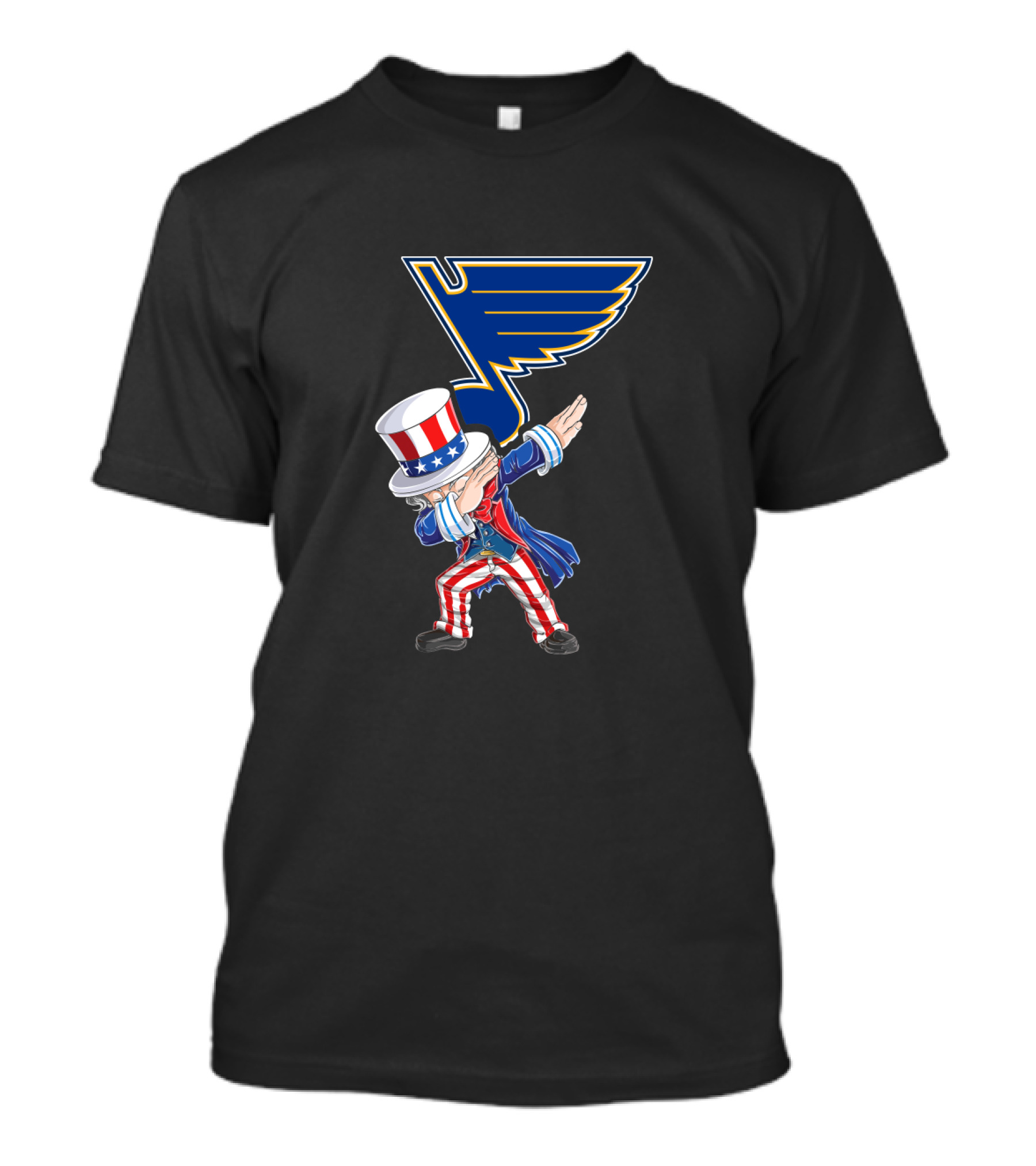 Uncle Sam Dabbing St. Louis Blues 4th Of July Patriotic NHL T-Shirt