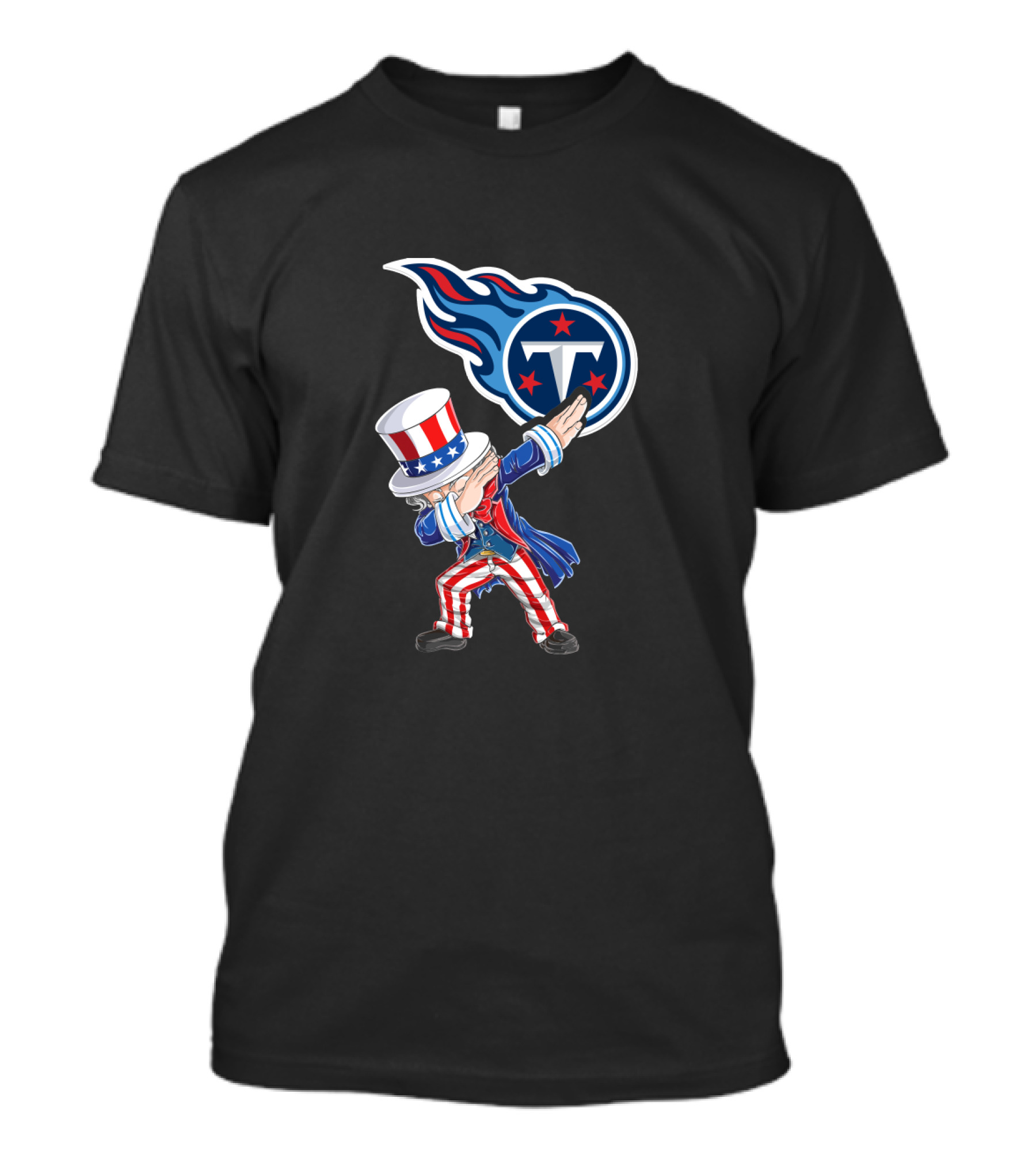 Uncle Sam Dabbing 4th July Tennessee Titans T-Shirt