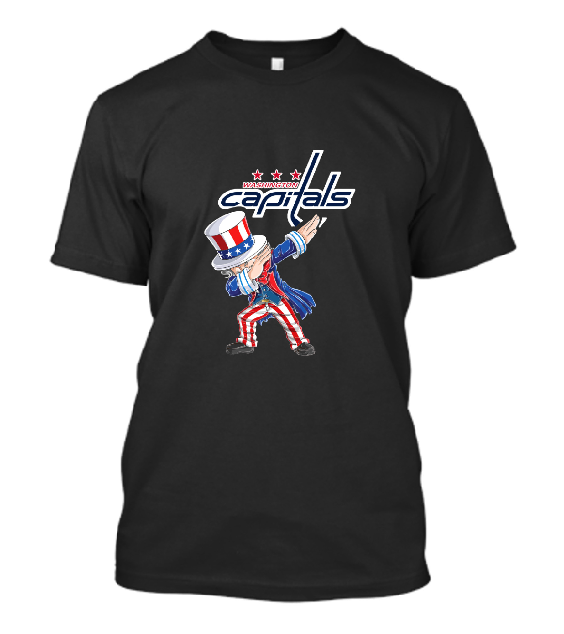 Uncle Sam Dabbing Washington Capitals 4th July T-Shirt