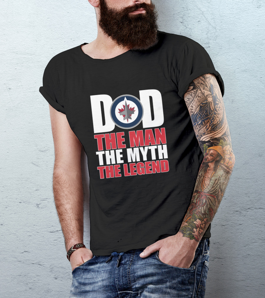 Winnipeg Jets Dad The Man The Myth The Legend T-Shirt
