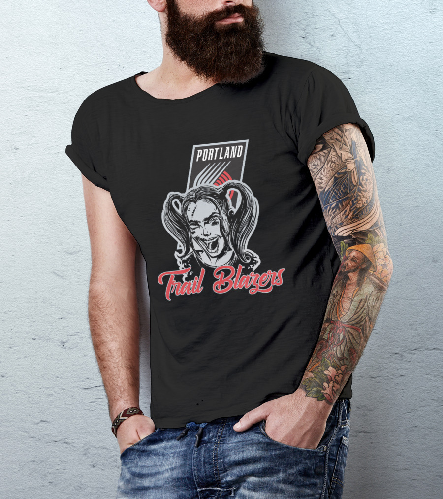 Portland Trail Blazers Harley Quinn T-Shirt