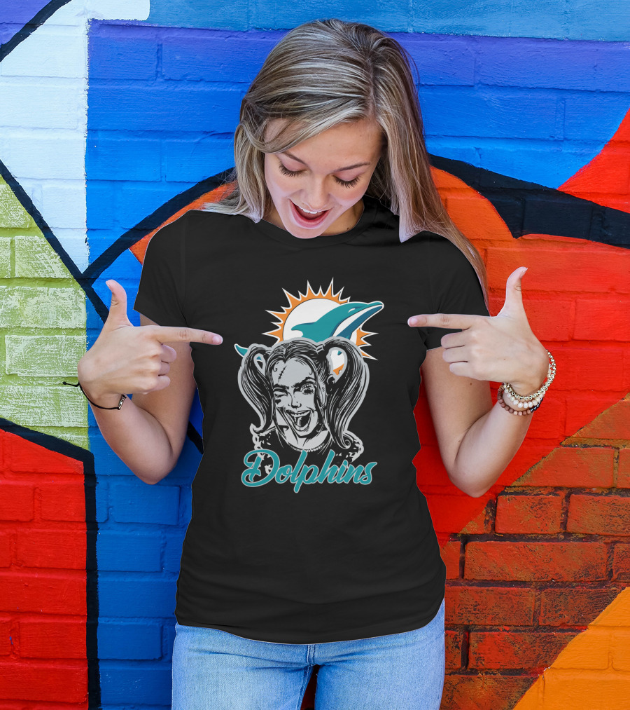 Harley Quinn Miami Dolphins Enthusiasts T-Shirt