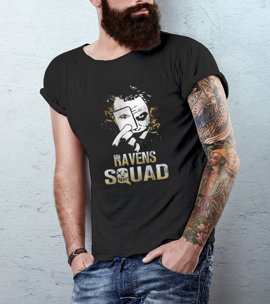 Ravens Squad Joker Baltimore Ravens Playing Card T-Shirt
