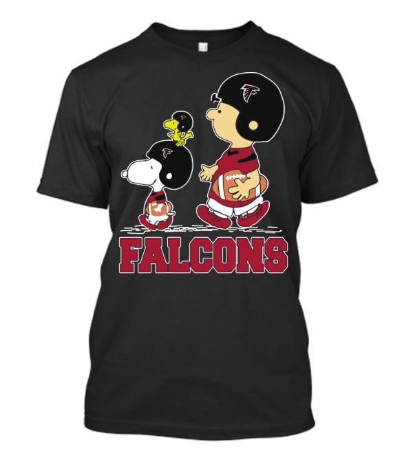 Snoopy And Woodstock Atlanta Falcons Football Fans T-Shirt