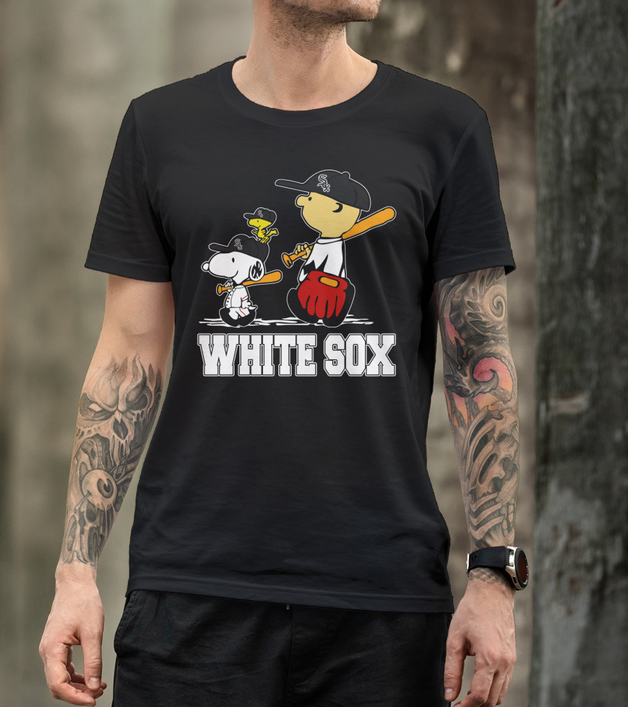 Snoopy Woodstock White Sox Fans T-Shirt