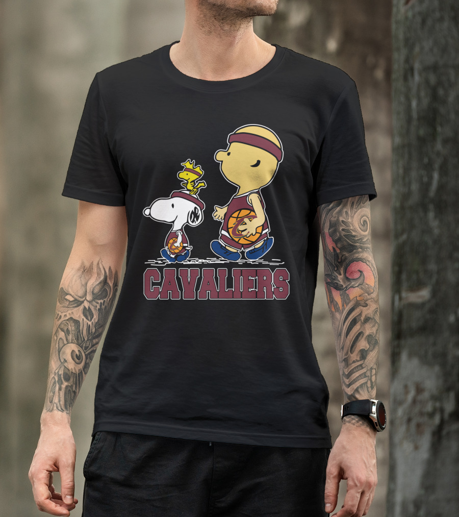 Snoopy And Cavalier Friends With Basketball T-Shirt