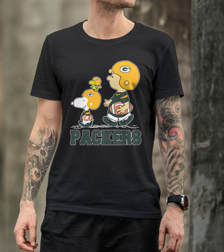 Packers Snoopy And Woodstock Football Fans T-Shirt