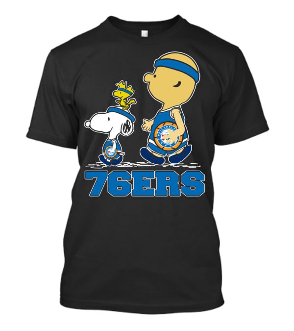 Philadelphia 76ers Snoopy Fans With Basketball T-Shirt
