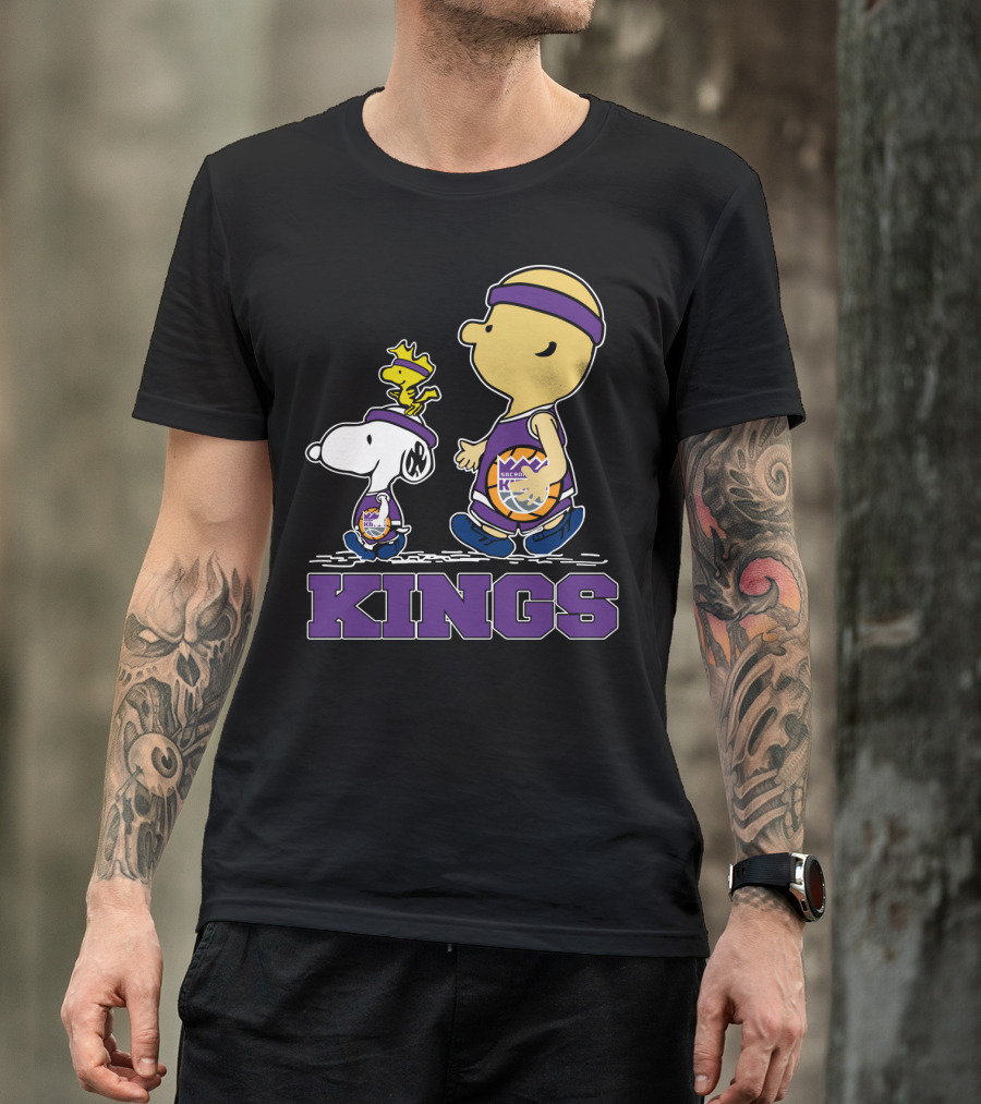 Kings Snoopy And Characters Sacramento Basketball Fans T-Shirt