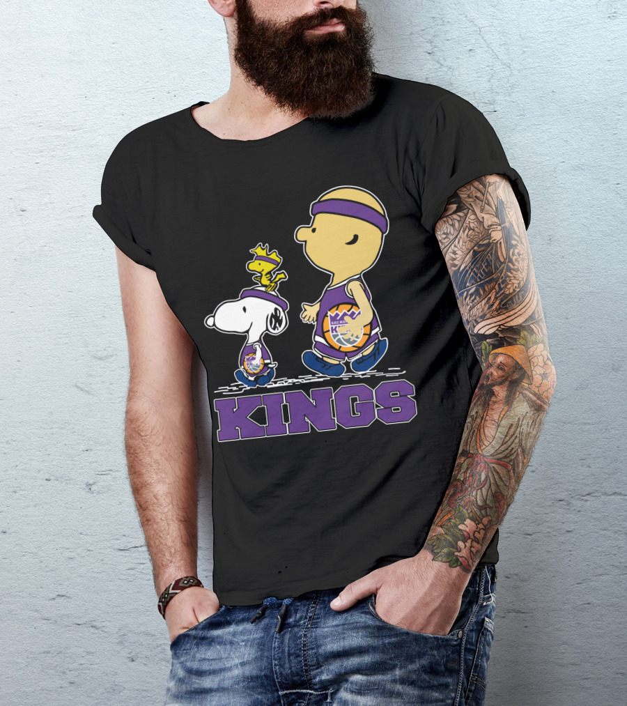 Kings Snoopy And Characters Sacramento Basketball Fans T-Shirt