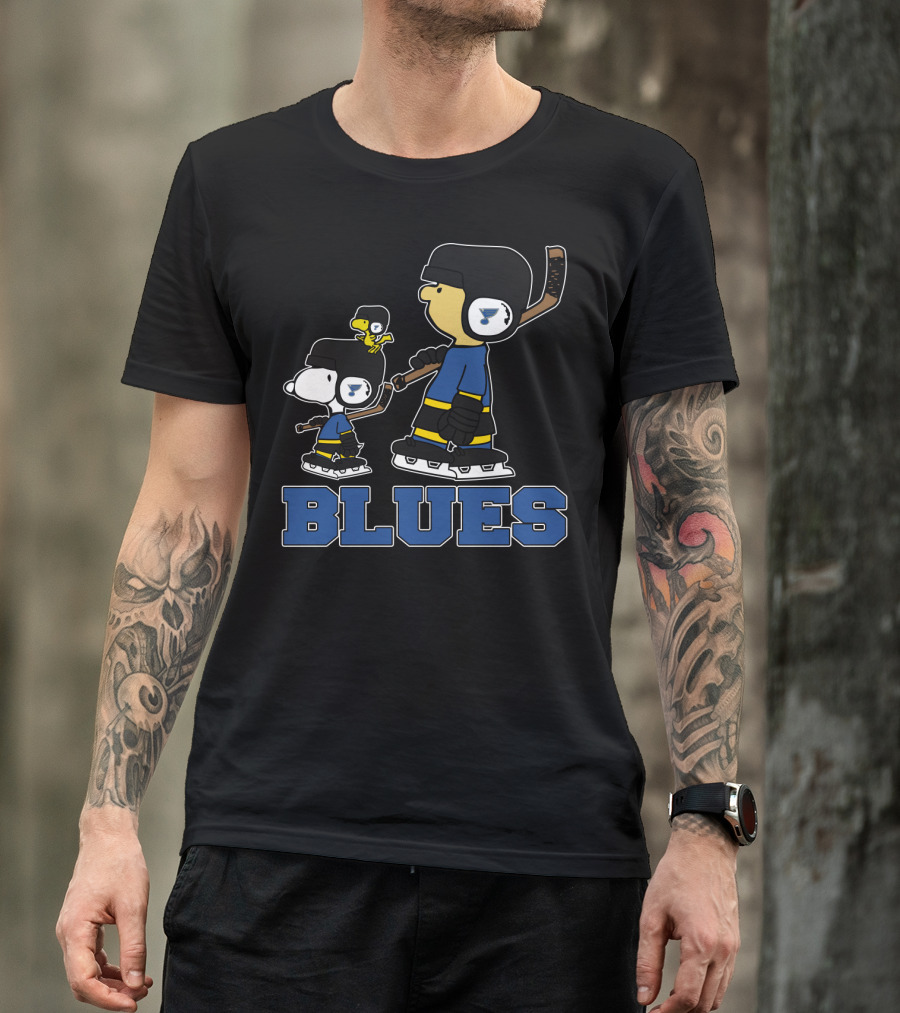 Snoopy Woodstock St. Louis Blues Hockey Fans Dumpty T-Shirt