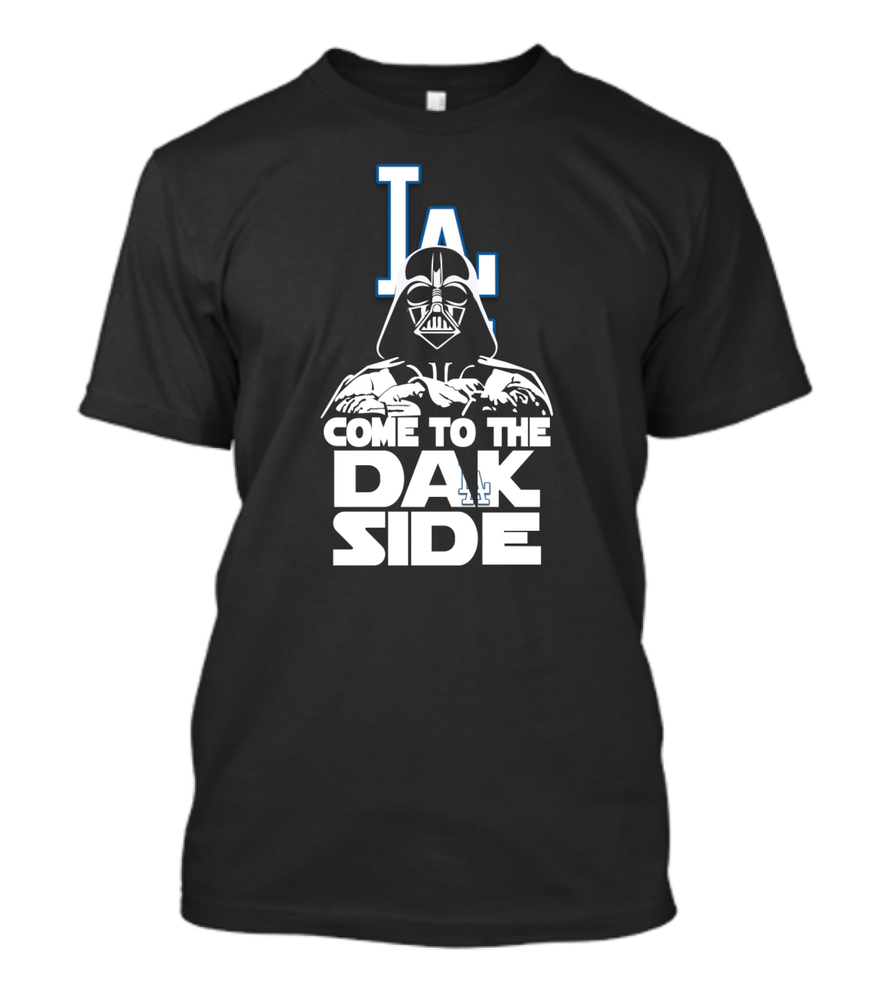 Darth Vader Come To The Dark Side Los Angeles Dodgers LA T-Shirt
